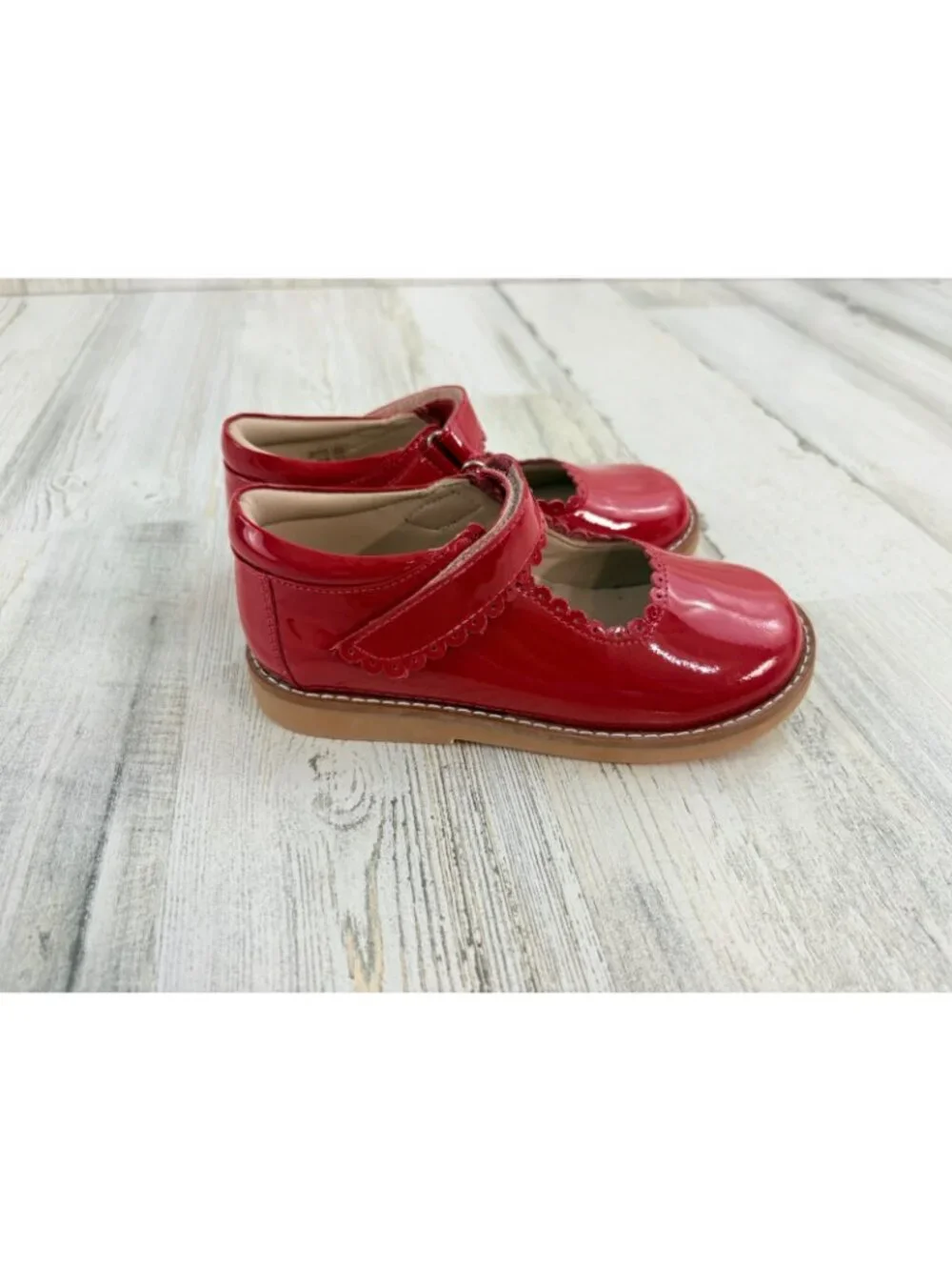Elephantito Red Patent Mary Jane Shoes Girls Sz 26 10 NEW